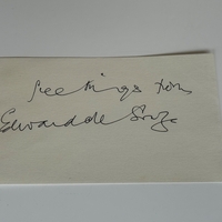 Edward De Souza signed card