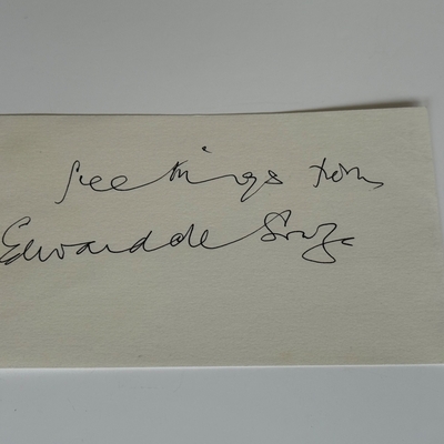 Edward De Souza signed card
