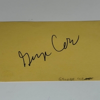 George Coe signed card