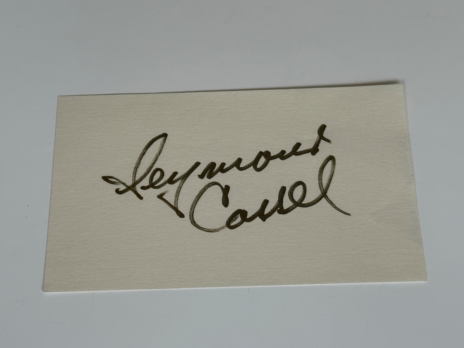 Seymour Cassel signed card