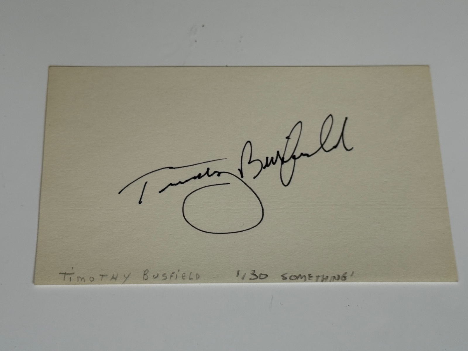 Timothy Busfield - signed card