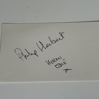 Philip Herbert signed card