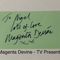 Magenta Devine signed signed card