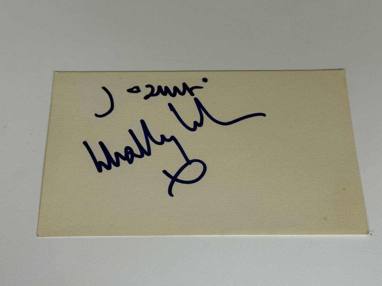 Joanne Whaley Kilmer signed card