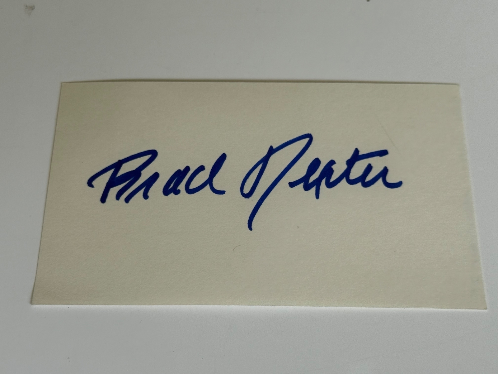 Brad Dexter signed card