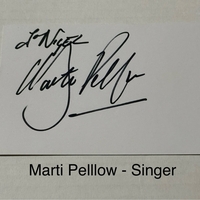 Marti Pellow signed signed card