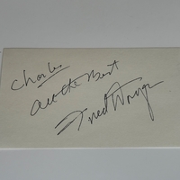 Fred Dryer signed card