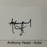 Anthony Head signed signed card