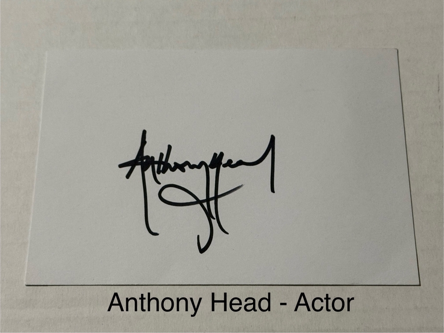 Anthony Head signed signed card