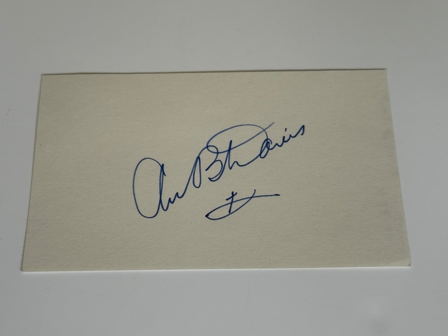 Ann B. Davis signed card