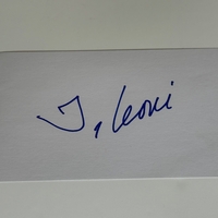 Tea Leoni signed card
