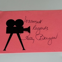 Polly Bergen signed card