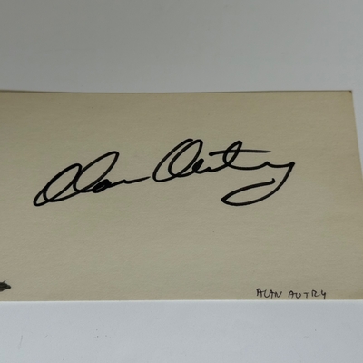 Alan Autry signed card