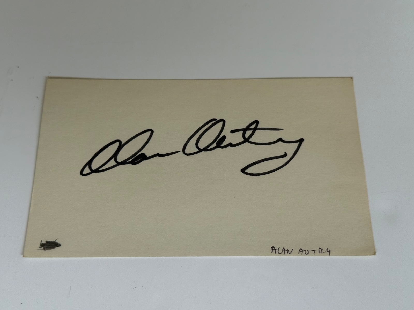 Alan Autry signed card