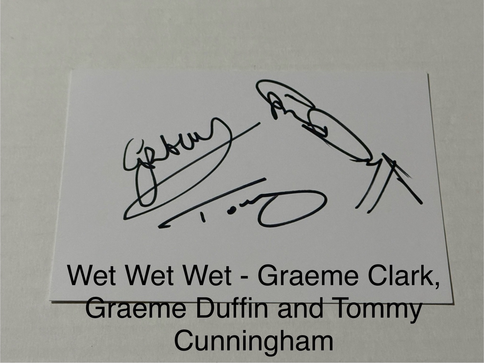 Graeme Duffin signed signed card