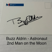 Buzz Aldrin signed signed card