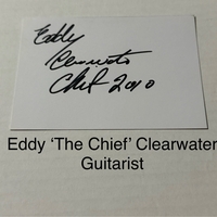 Eddy Clearwater signed signed card