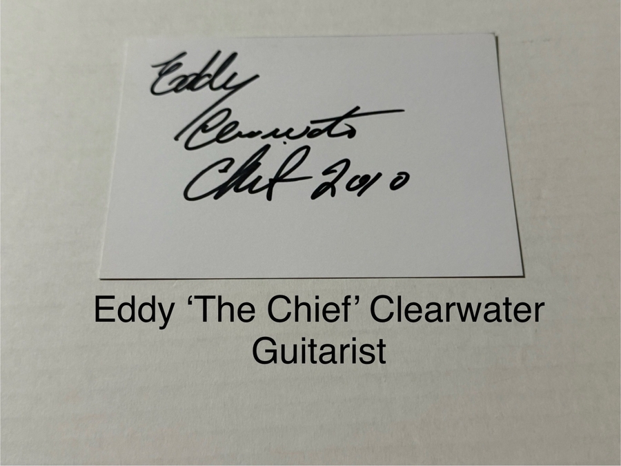 Eddy Clearwater signed signed card