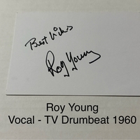 Roy Young signed signed card