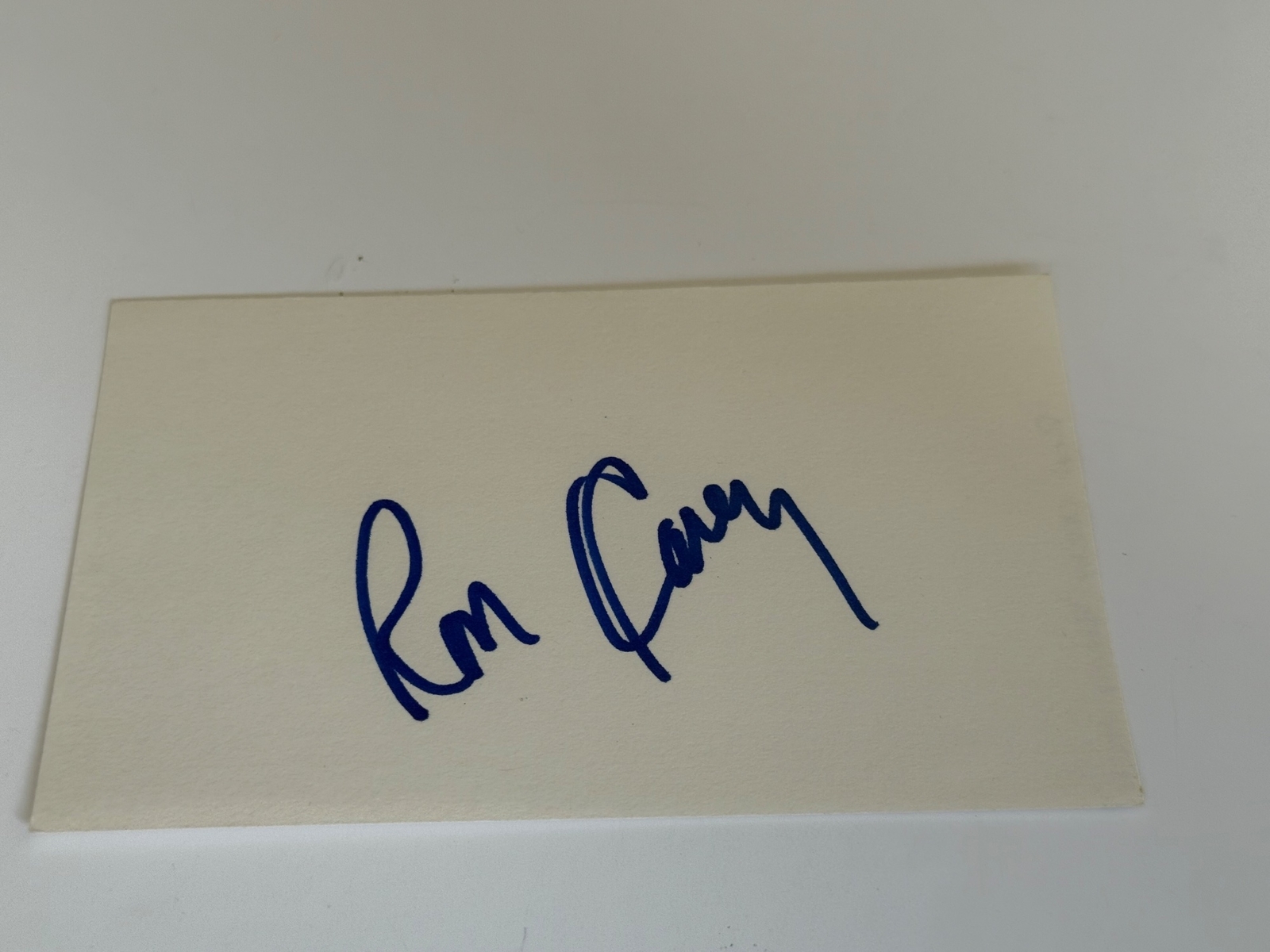 Ron Carey signed card