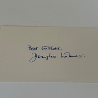 Douglas Wilmer signed card
