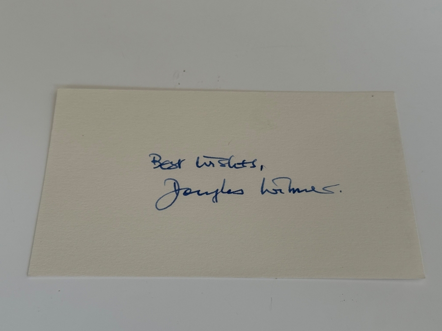 Douglas Wilmer signed card
