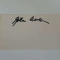 John Archer signed card