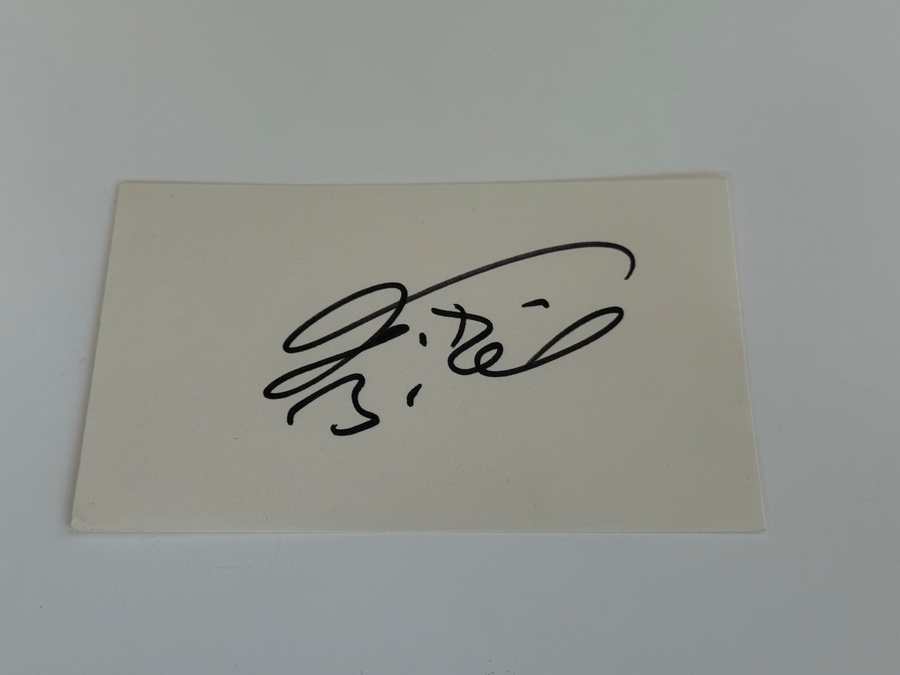 Theodore Bikel signed card