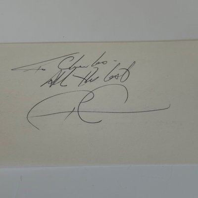 Paul Michael Glaser signed card