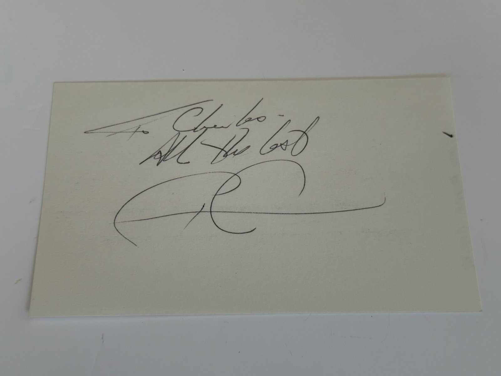 Paul Michael Glaser signed card