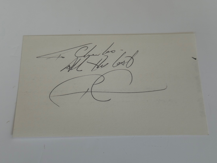 Paul Michael Glaser signed card
