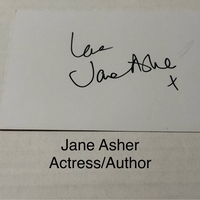 Jane Ashe signed signed card