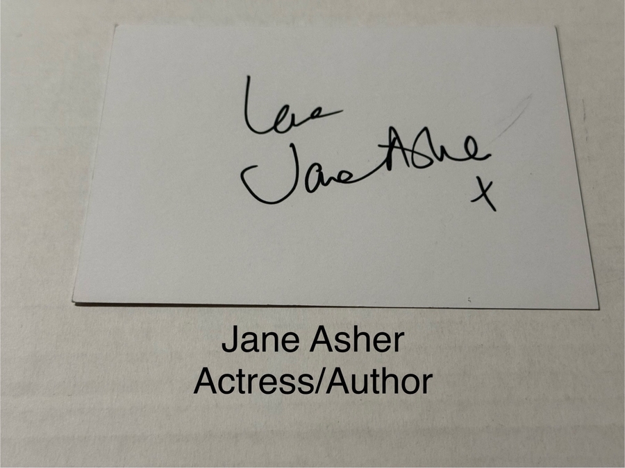 Jane Ashe signed signed card