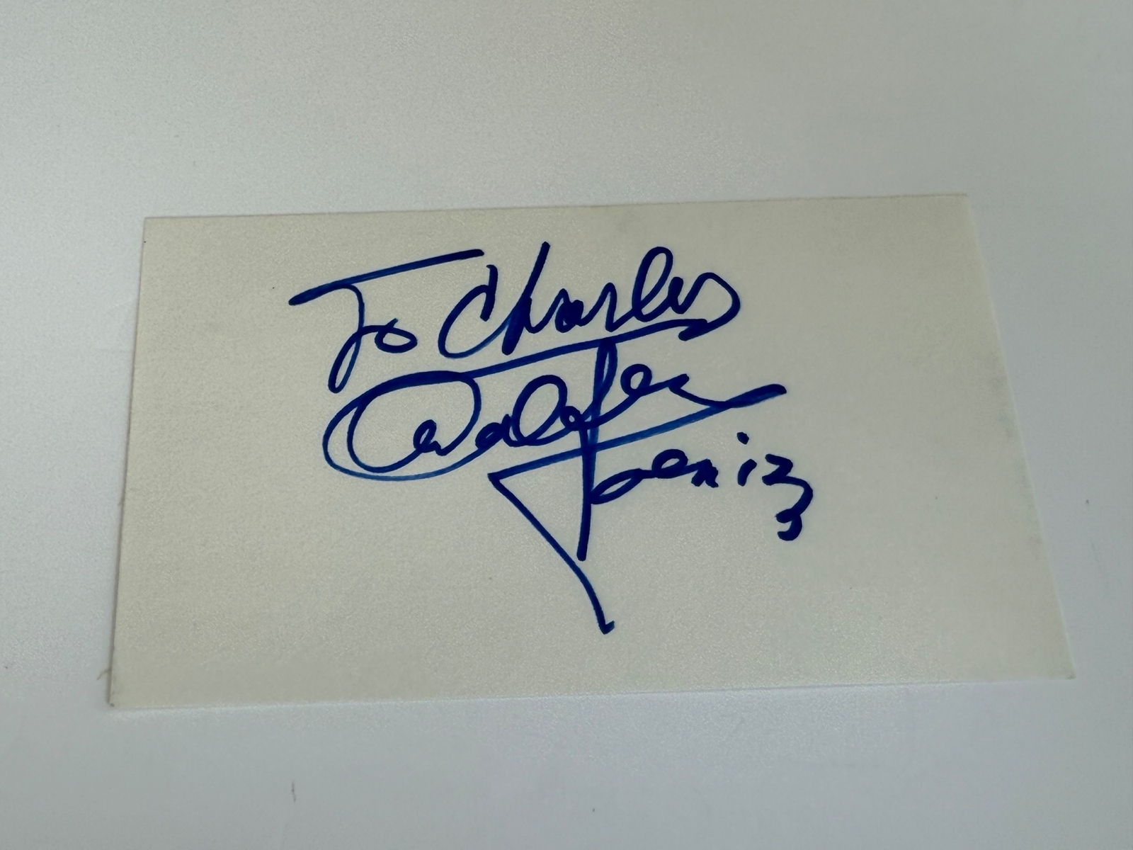 Walter Koenig signed card