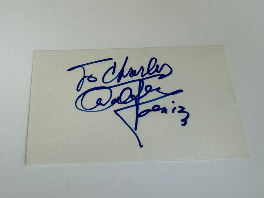 Walter Koenig signed card