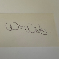 William Winston signed card