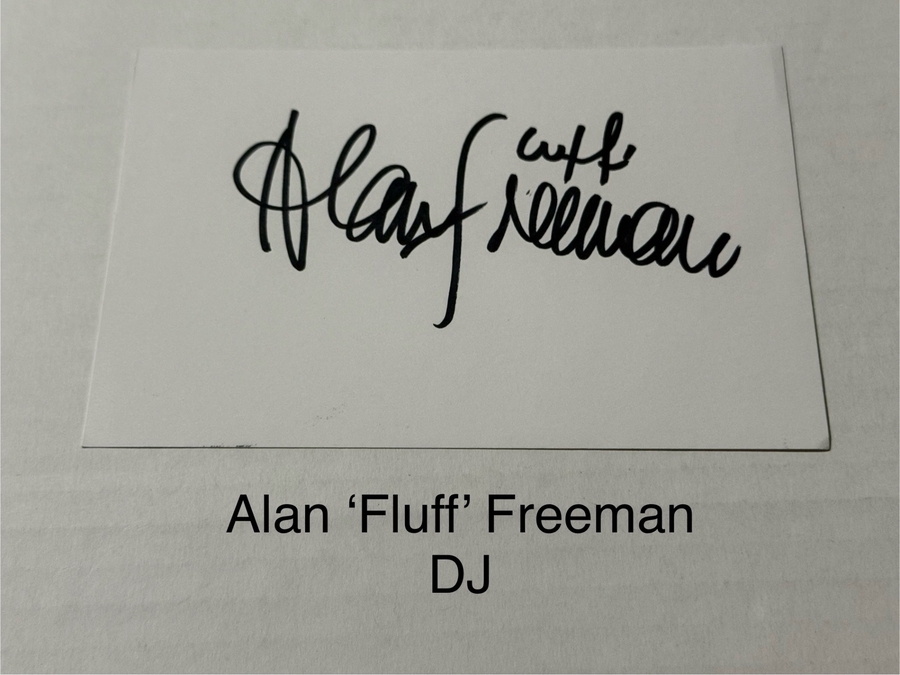 Alan Freeman signed signed card