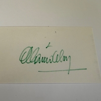 Alan Delon signed card