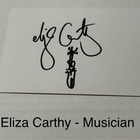 Eliza Carthy signed signed card