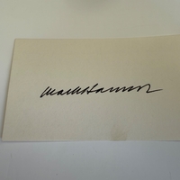 Mark Harmon signed card