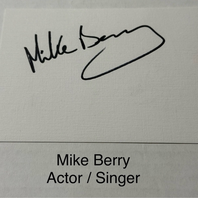 Mike Berry signed signed card