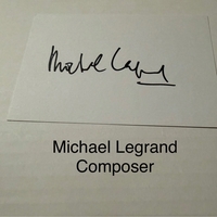 Michael LeGrand signed signed card