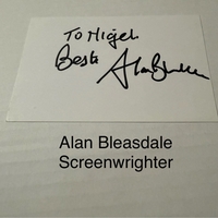 Alan Bleasdale signed signed card