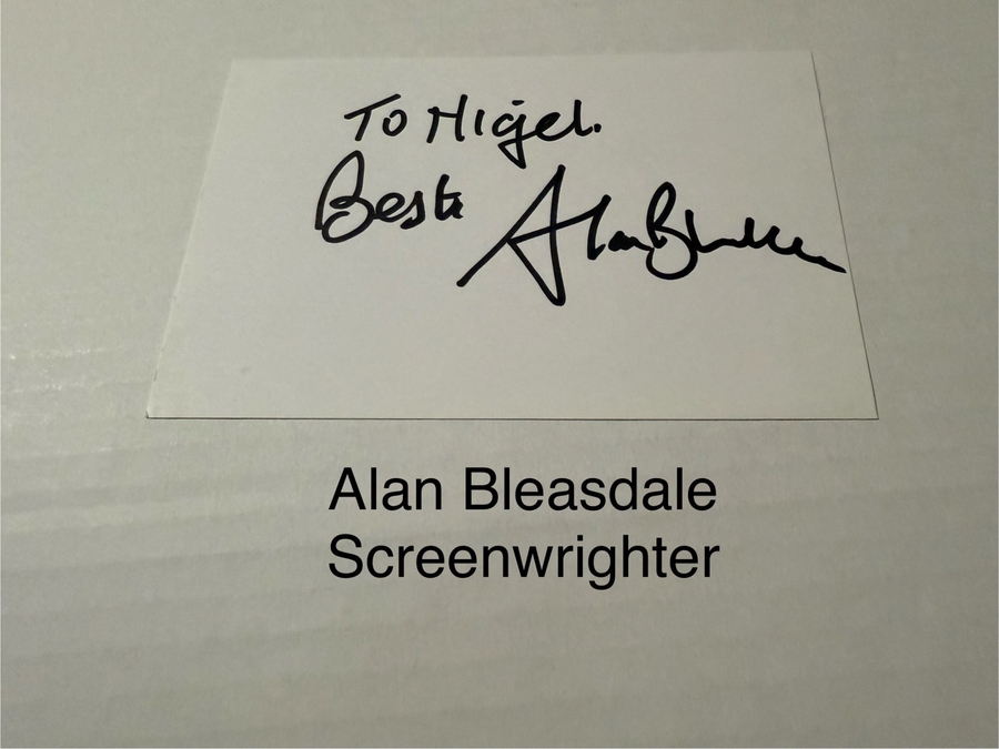 Alan Bleasdale signed signed card