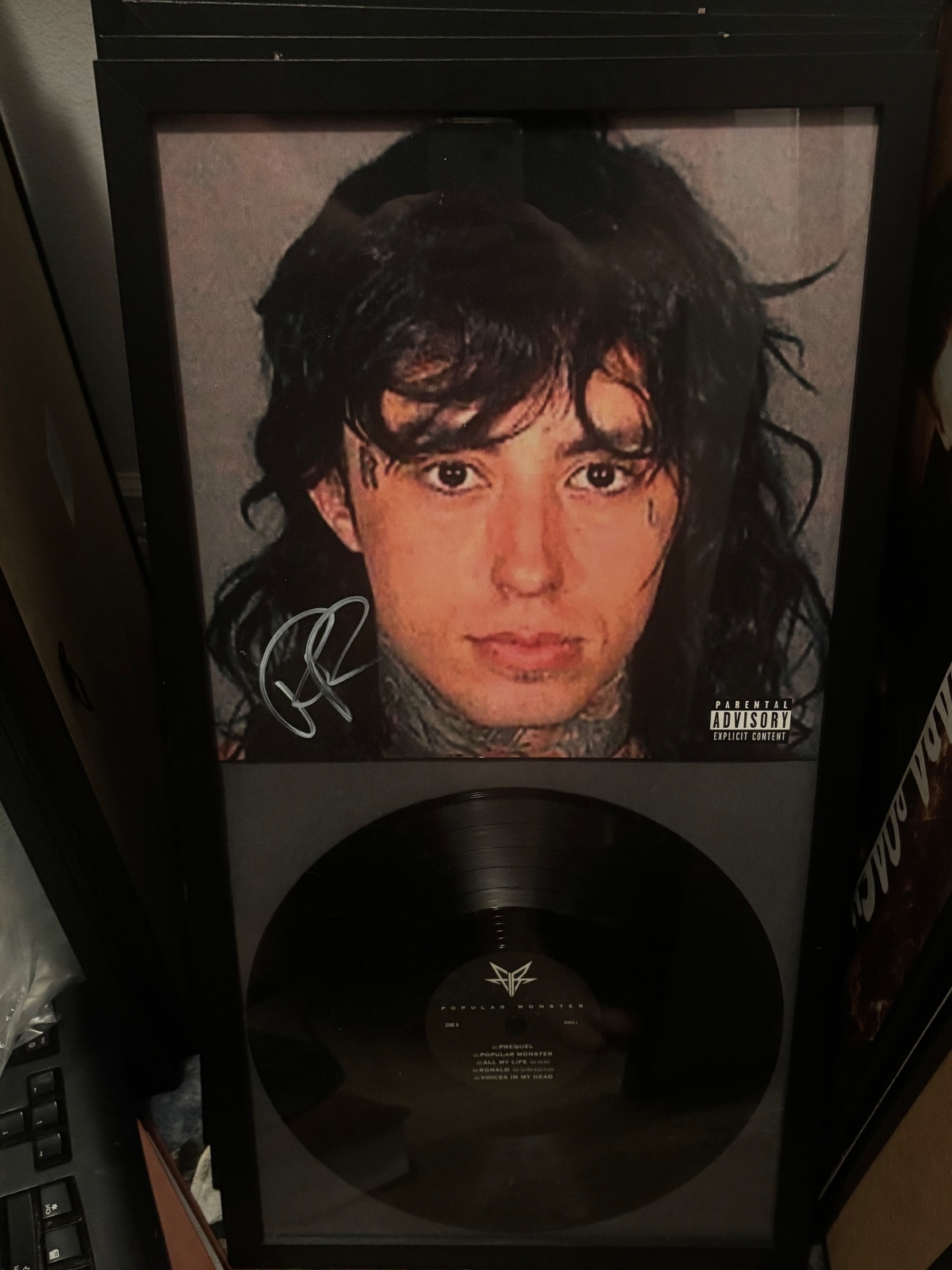 Ronnie Radke & Falling in reverse signed vinyl record