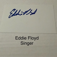 Eddie Floyd signed signed card