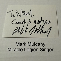 Mark Mulcahy signed signed card