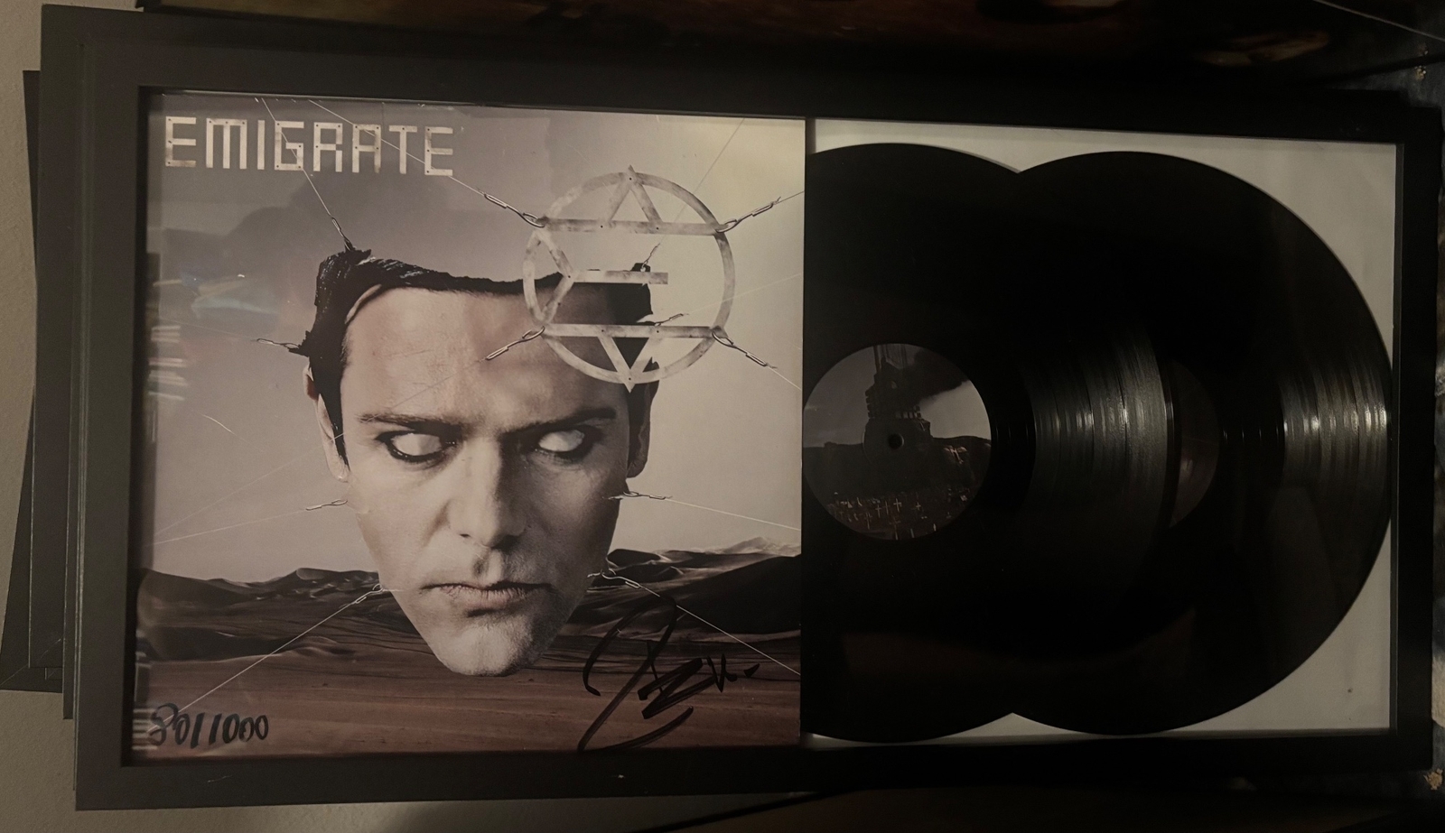 Richard Z. Kruspe & Emigrate signed vinyl record