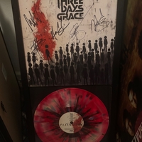 Three Days Grace signed vinyl record