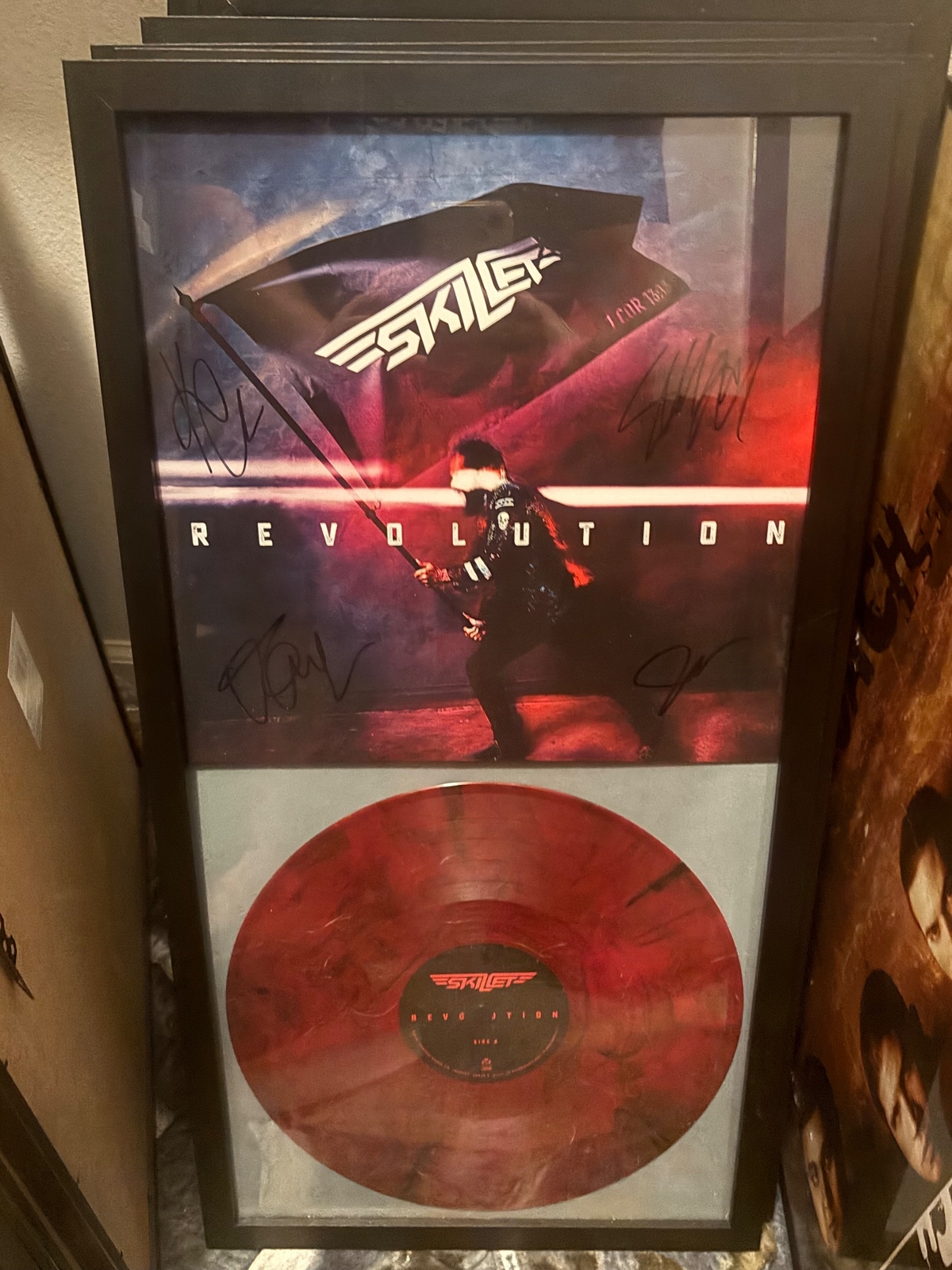 Skillet signed vinyl record